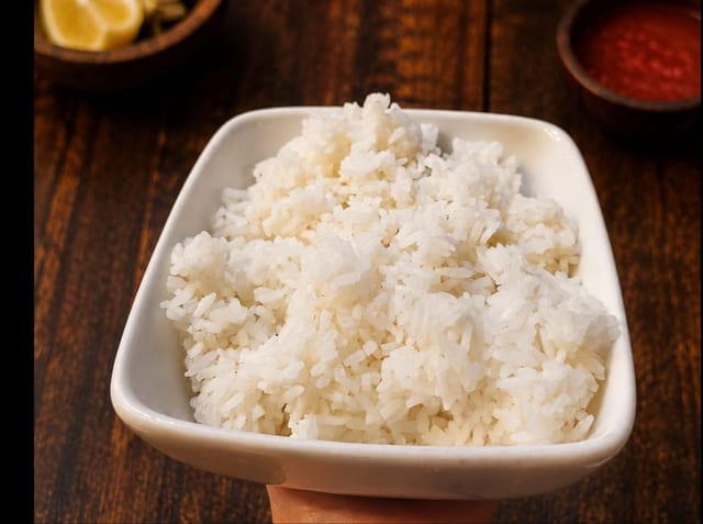 Steamed Rice.