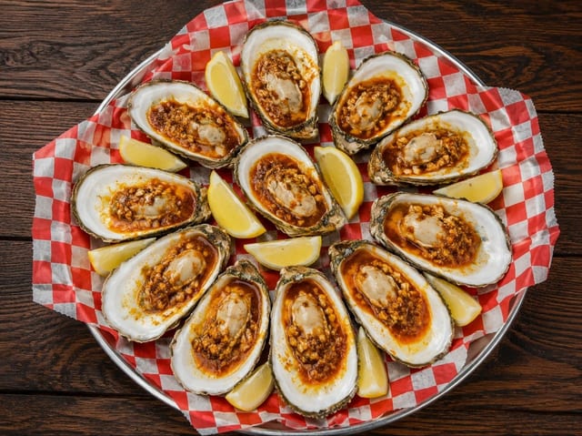 Fresh Steamed Oysters (12 Pc).