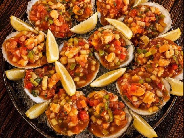 Famous Ceviche Oyster (12 Pc).