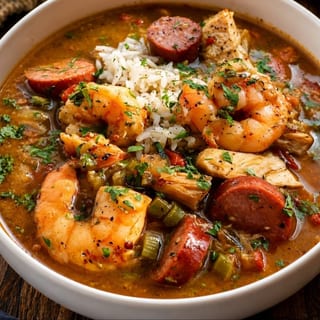 Seafood Gumbo Soup